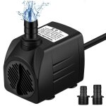 Pompe d'aquarium 1500l / h, pompe de bassin mini pompe  eau rsistante  la combustion  sec (36 heures), ...