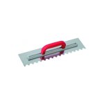 Sofop taliaplast platoir � colle inox 49x11, 5 dents demi - lune 20x10mm