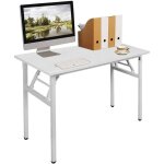 Soges - bureau d'ordinateur informatique pliante 100x60cm table d'tude /  dner pliable pour maison ...