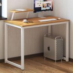Soges - bureau ordinateur table 100x50 cm informatique meuble de bureau pour ordinateur pour salle  ...