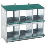 Soges nichoir � poules � 6 compartiments avec conception anti - roulis � 86� ? les nids individuels � ...