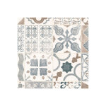 Sol lino - carreaux de ciment - naturel - echantillon 15 x 20 cm