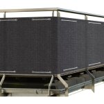 Brise vue pour balcon solvision hb2 hdpe 500x90cm anthrazit - sol royal