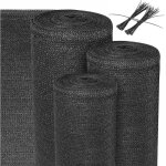 Brise vue sg 80 165 g / m� - pare soleil terrasse anthracite hdpe brise vue jardin ? attache - c�bles ...