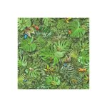 Sol vinyle textile - relief 3d - imprim faune et flore tropicale - echantillon 15 x 20 cm