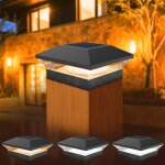 Solaires capuchon pour poteau, lampes solaires capuchons de protection 9x9 10x10 12. 7x12. 7, 3000k et ... Solaires capuchon pour poteau, lampes solaires capuchons de protection 9x9 10x10 12. 7x12. 7, 3000k et ...