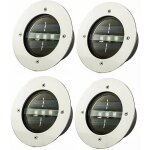 Solaire spot encastrable exterieu, 4 install� � l'ext�rieur �tanche cour sol spot led pelouse lampe escalier ...