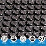 Mucola ? b�che solaire noire 549x274 cm ? pour piscines enterr�es et hors sol ? r�duit co�ts de chauffage ...