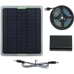 Solar plant growth light strip, 20w, ip65, waterproof led, with battery protection box, for greenhouse, ...