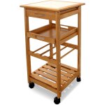 Desserte fishtec de cuisine - 4 niveaux - 1 tiroir - 1 plateau amovible