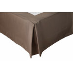 Soleil d ocre - cache sommier 180x200 cm camelia taupe Soleil d ocre - cache sommier 180x200 cm camelia taupe
