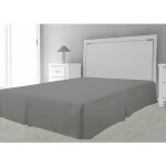 Soleil d ocre - cache sommier microfibre 180x200 cm gris, par soleil d'ocre