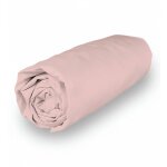 Soleil d ocre - drap housse en coton percale 200x200 cm camille rose, par songe de camille
