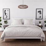 Soleil d ocre - parure housse de couette en microfibre lave 260x240 cm boheme lin, par soleil d'ocre ...