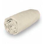 Soleil d ocre - drap housse en coton 160x200 cm percale ecru, par soleil d'ocre Soleil d ocre - drap housse en coton 160x200 cm percale ecru, par soleil d'ocre