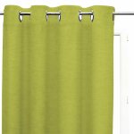 Rideau occultant � oeillets 135x250 cm flash 2 vert citron, par soleil d'ocre