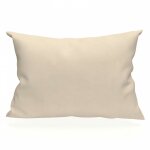 Taietaie d'oreiller rectangle us 50x75 cm en coton uni 57 fils soleil d'ocre �cru