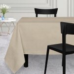 Nappe rectangle 150x250 cm venise beige, par soleil d'ocre