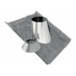 Solin et collet avec bavette - ten - duoten - 30  45 - diamtre 150 / 200 mm