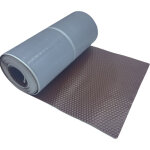 Solin marron auto - adhesif - aluminium 30 cm x 5 m - ral 8017 - en rouleau