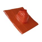 Ten - solin plomb pour pente de 25 à 45° brun avec rotule 700x600 Ten - solin plomb pour pente de 25 à 45° brun avec rotule 700x600