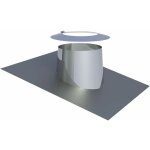 Solin de toit avec bord en plomb 5 - 15 diam 200 mm inox