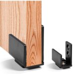 Sollbry - 2 pcs rail de porte coulissante, quincaillerie en acier pour portes coulissantes intrieures, ...