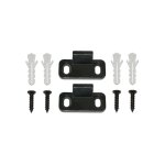 Sollbry garniture de porte coulissante, rails de plancher de porte de grange, pièces de quincaillerie ... Sollbry garniture de porte coulissante, rails de plancher de porte de grange, pièces de quincaillerie ...