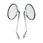Retroviseur moto, 1 paire compatible pour la paire 10mm droit et gauche rtroviseurs universels de moto ...