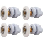 Roulettes porte de douche, 4 pices roulette porte coulissante douche en laiton, roulette porte coulissante, ...