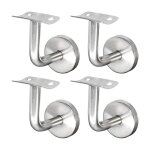 Support main courante inox 304 pour rampe escalier support mural rampe bois argent (4 pices) - sollbry ...