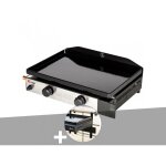 Somagic - plancha gaz  poser 2 brleurs solia 200 + support balcon