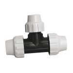 T� 90� polypropyl�ne acs pour tube pe ou pehd r�duit au cente �32 - �25 - �32