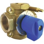 Somatherm - vanne mlangeuse laiton  4 voies f1' - passage standard kv12