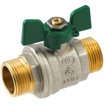 Somatherm - vanne � sph�re nf pn25 passage int�gral acs papillon vert m / m 1 / 2' (15 / 21)