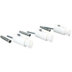 Ayor - fixations de 3 consoles pour s�che - serviette � tubes ronds