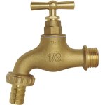 Blanc habitat - robinet de puisage � potence brut - m�le 1 / 2' - raccord au nez 3 / 4