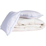Someo - pack couette confort 200x200 et oreiller 30% duvet de canard anti - allergnes