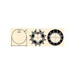 Jeu d'adaptation moteur pour lt 50 tube imbac 70 � goutte somfy