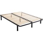 Sommier cadre à lattes métal en kit pieds inclus 140x190 Sommier cadre à lattes métal en kit pieds inclus 140x190