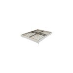 Ebac literie - sommier  lattes 140x190 cm dcor bois blanc - decolate