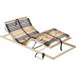 Sommier  lattes lectrique sans matelas avec 7 zones 100x200cm vidaxl