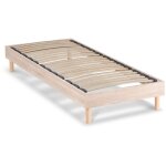Maison aubertin - sommier  lattes en kit - bois - couleur naturelle - 90x190 cm