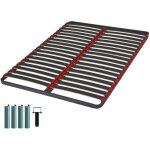 Ebac literie - sommier  lattes + pieds 120x190 iota - 36 lattes bois - fabrication franaise
