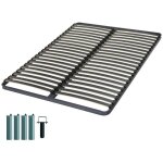 Sommier  lattes + pieds 140x190 artemis - 42 lattes bois - fabrication franaise