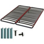 Ebac literie - sommier à lattes + pieds 2x80x200 iota - 36 lattes bois - fabrication française Ebac literie - sommier à lattes + pieds 2x80x200 iota - 36 lattes bois - fabrication française