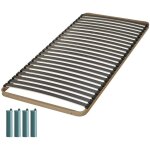 Sommier à lattes + pieds 90x190 c224 - 24 lattes bois - fabrication française Sommier à lattes + pieds 90x190 c224 - 24 lattes bois - fabrication française