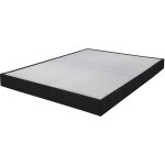 Ebac literie - sommier tapissier 120x190 cm avec renfort lombaire anthracite - dreamo Ebac literie - sommier tapissier 120x190 cm avec renfort lombaire anthracite - dreamo
