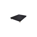 Ebac literie - sommier  lattes 160x200 cm 2x10 lattes larges anthracite - srateis