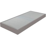 Sommier tapissier 70x190 cm avec renfort lombaire pu taupe - dreamo